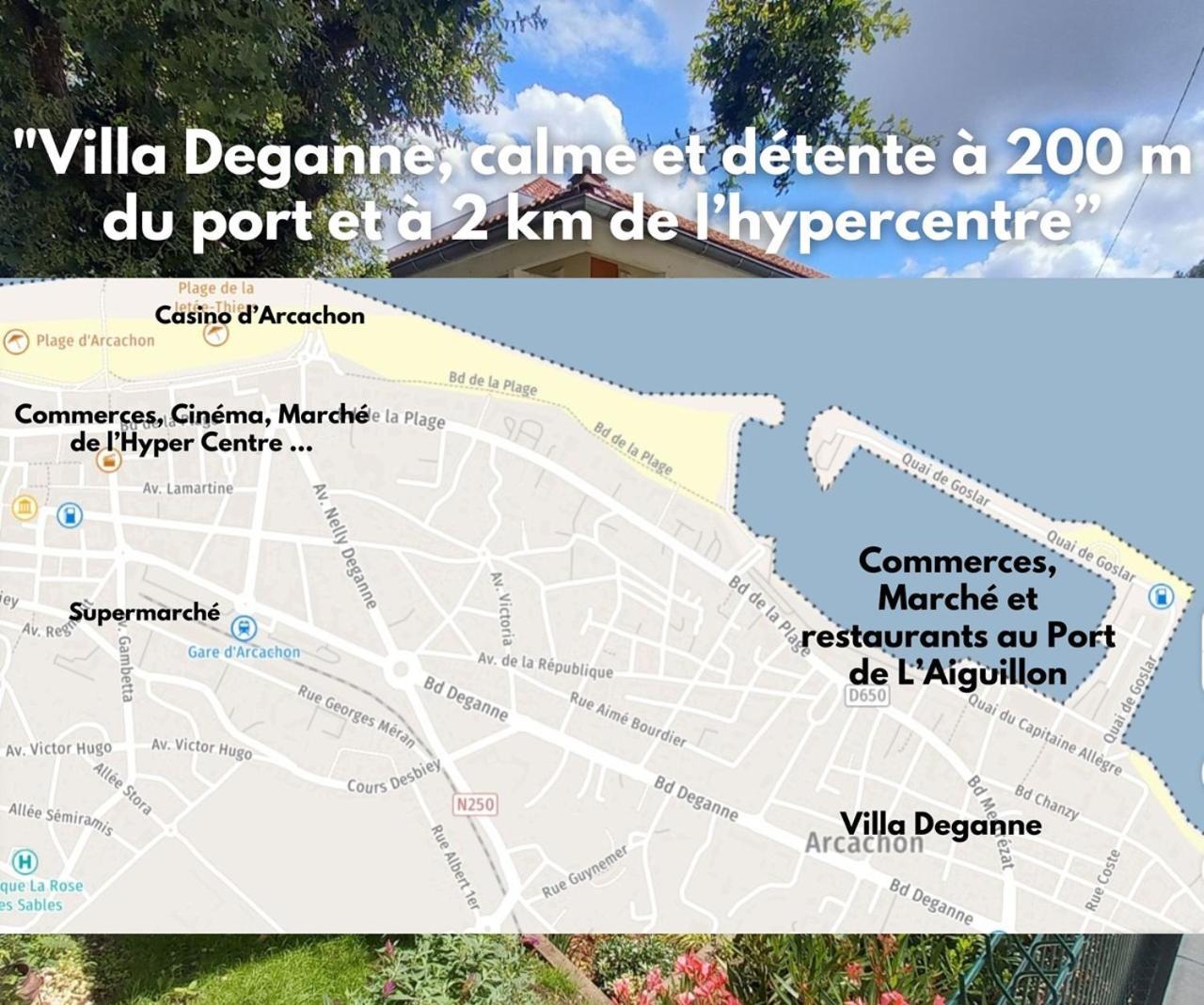 Charmant T2 Avec Exterieur Villa Deganne Arcachon Exterior photo